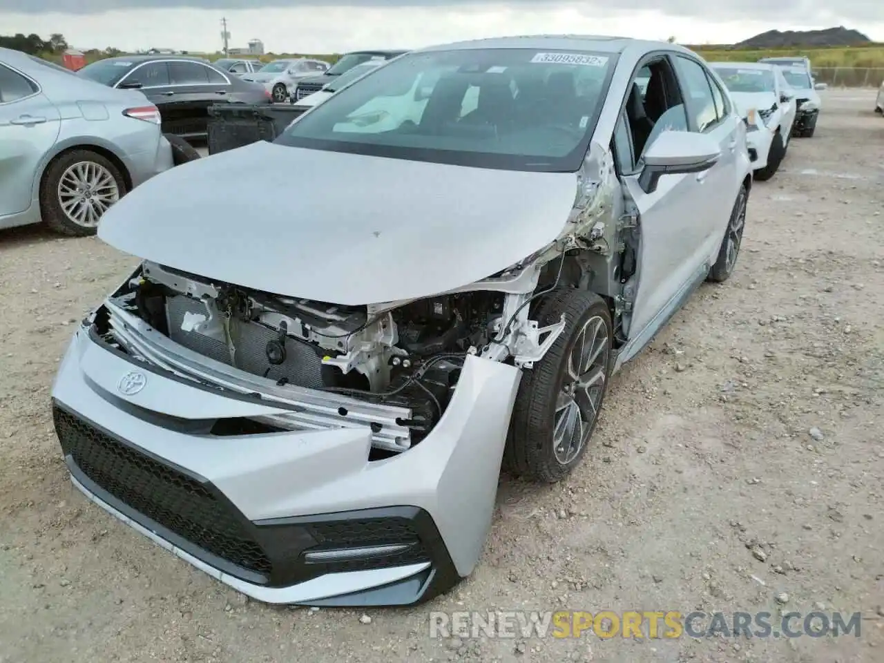 2 Photograph of a damaged car 5YFT4RCEXLP045048 TOYOTA COROLLA 2020