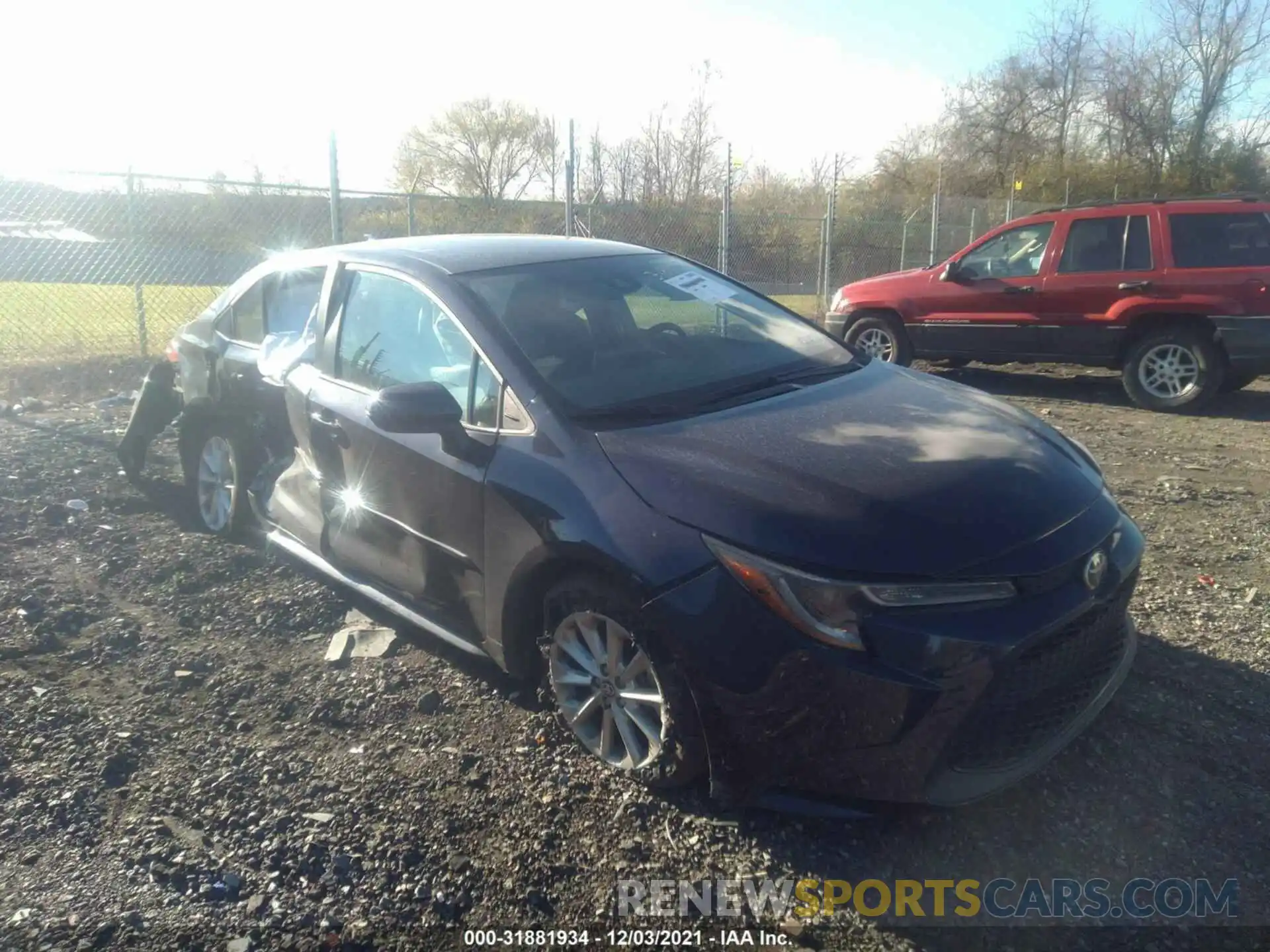 1 Photograph of a damaged car 5YFVPRAE0LP115983 TOYOTA COROLLA 2020