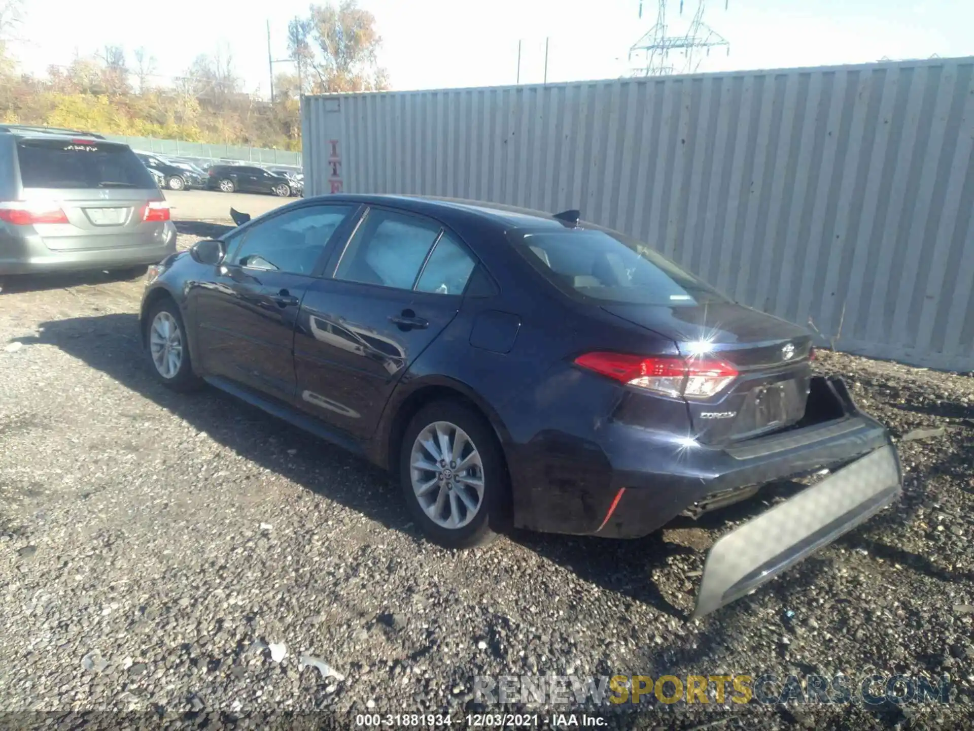 3 Photograph of a damaged car 5YFVPRAE0LP115983 TOYOTA COROLLA 2020