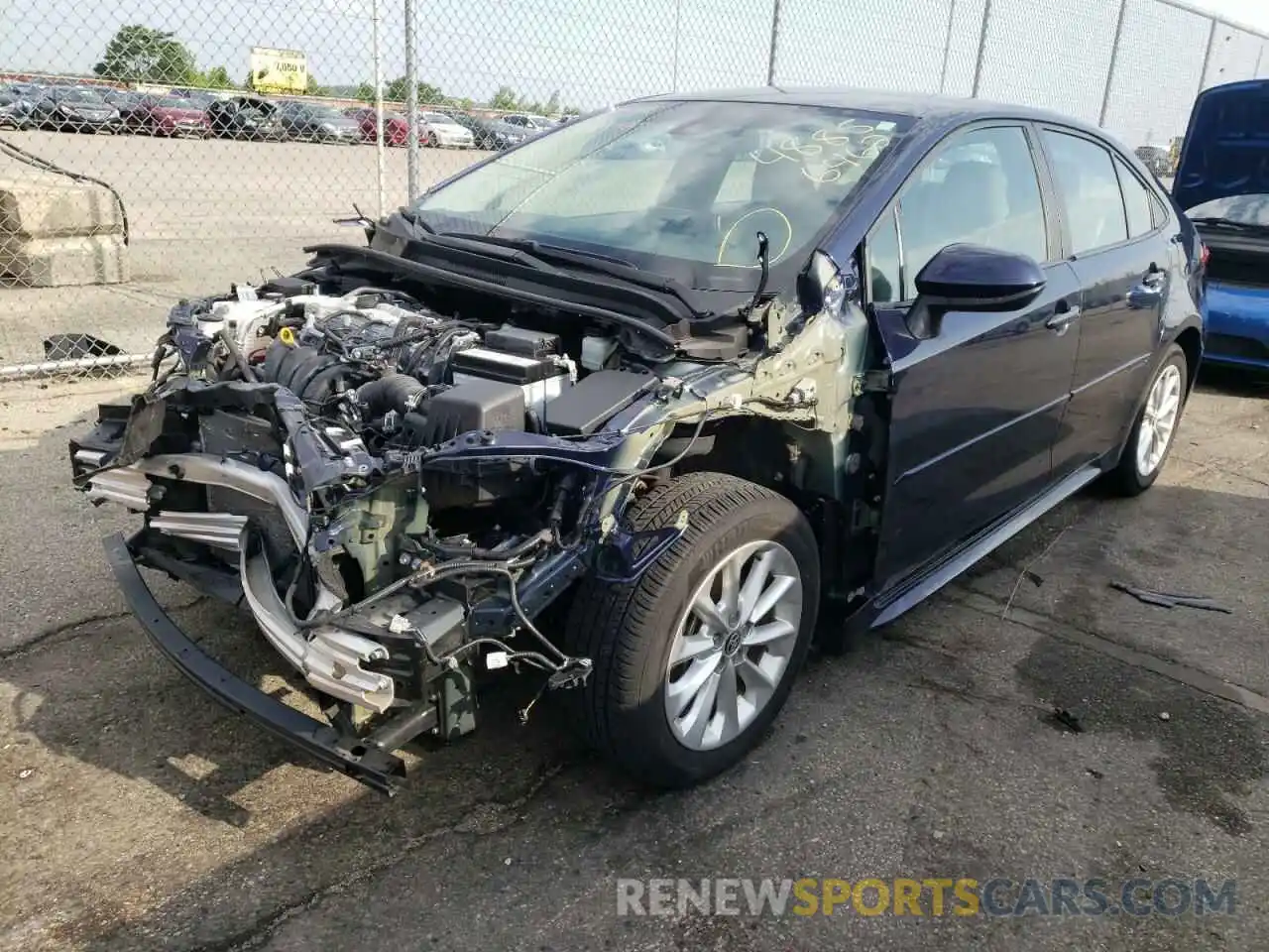 2 Photograph of a damaged car 5YFVPRAE2LP094277 TOYOTA COROLLA 2020