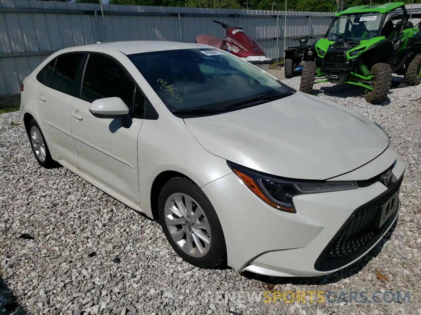 1 Photograph of a damaged car 5YFVPRAE2LP123681 TOYOTA COROLLA 2020