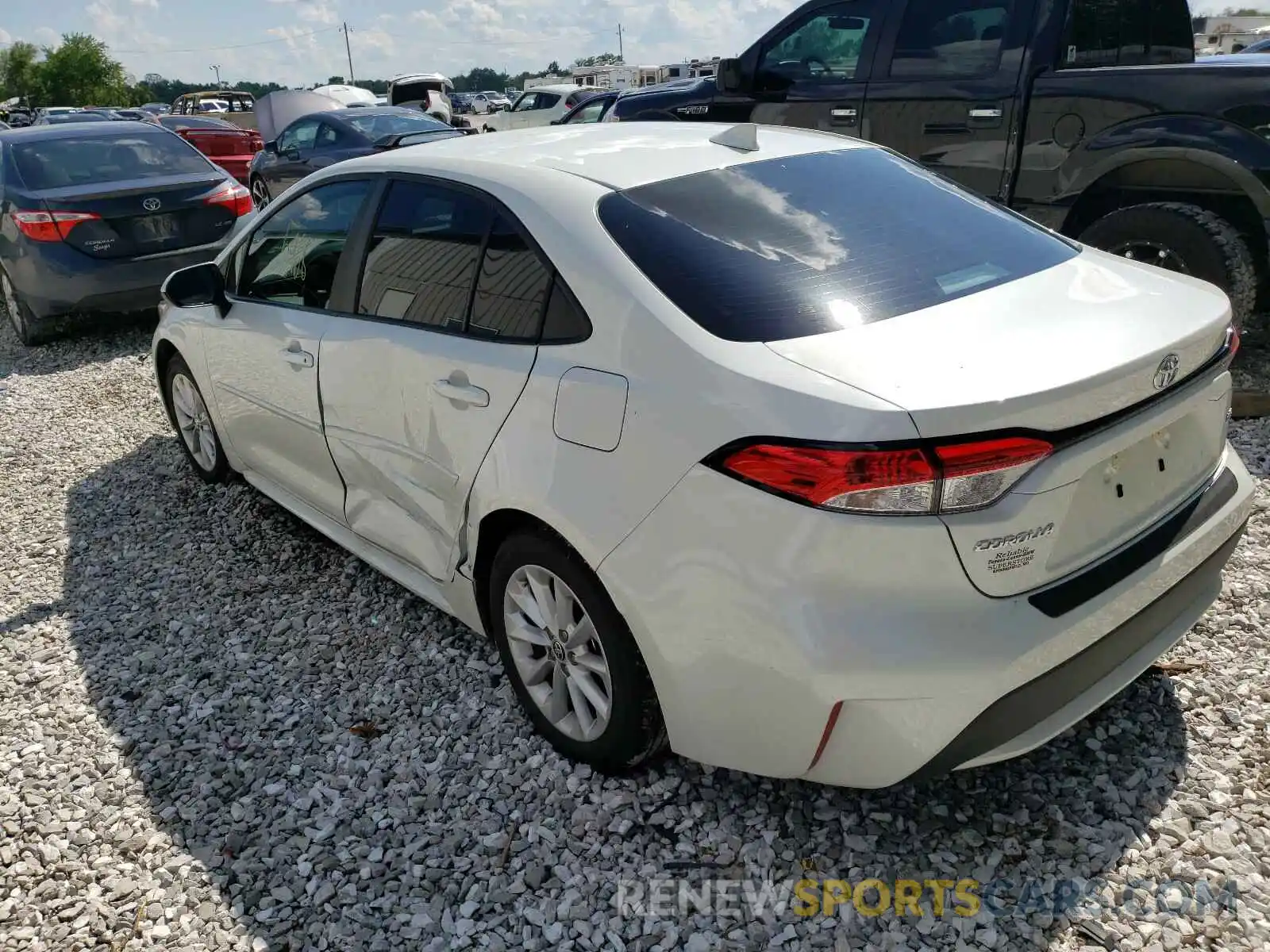 3 Photograph of a damaged car 5YFVPRAE2LP123681 TOYOTA COROLLA 2020