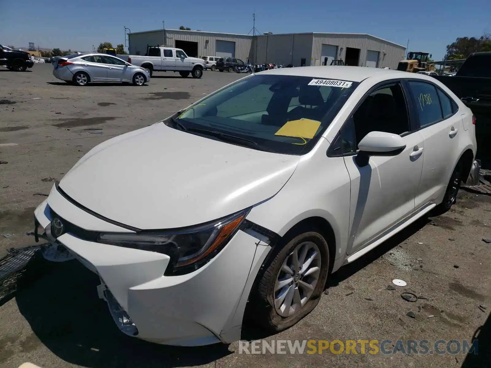 2 Photograph of a damaged car 5YFVPRAE2LP142053 TOYOTA COROLLA 2020