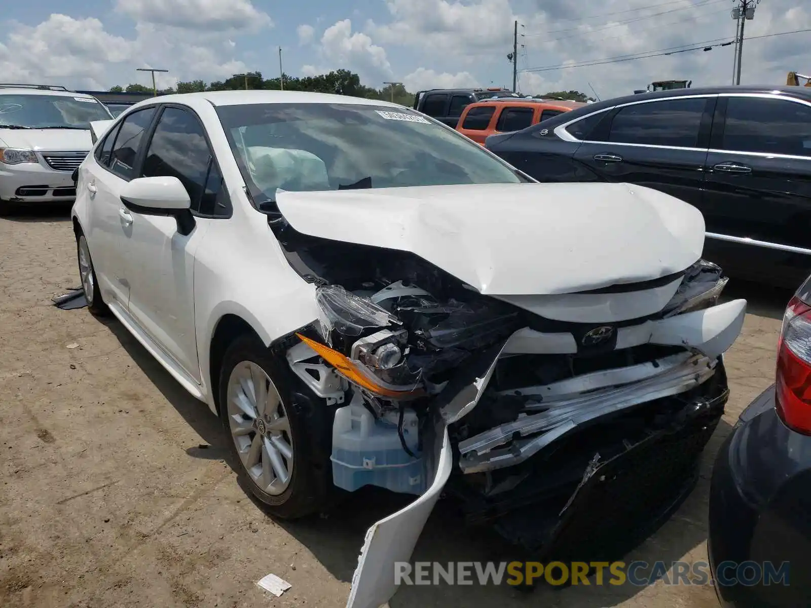 1 Photograph of a damaged car 5YFVPRAE3LP072501 TOYOTA COROLLA 2020