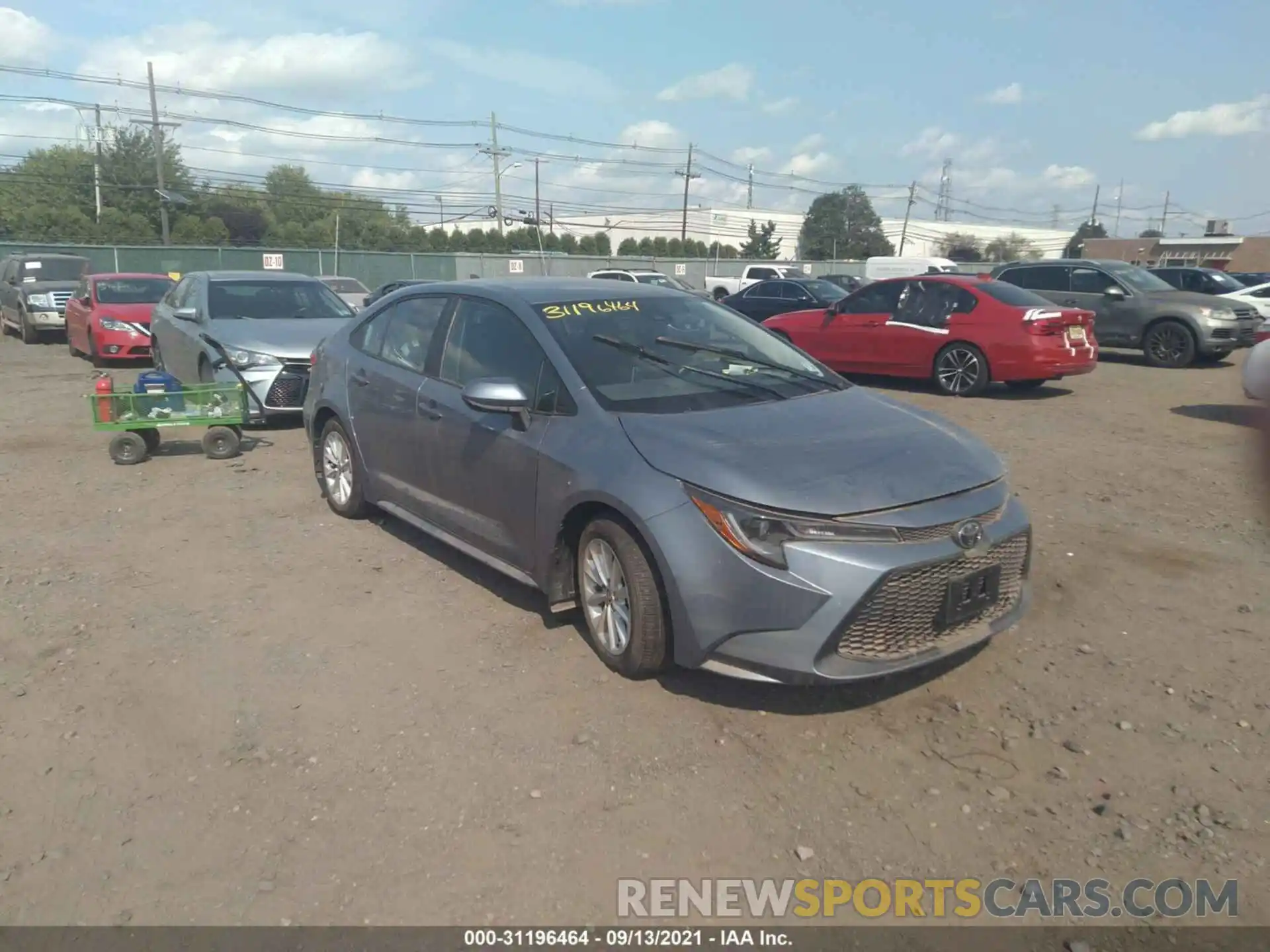 1 Photograph of a damaged car 5YFVPRAE3LP090450 TOYOTA COROLLA 2020