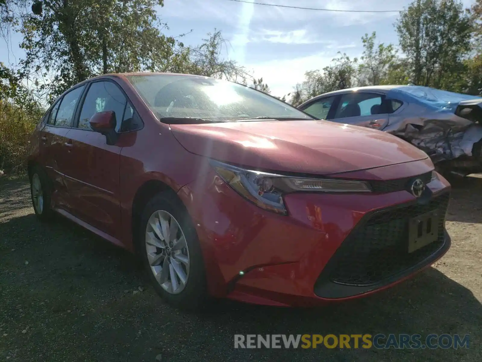 1 Photograph of a damaged car 5YFVPRAE5LP072659 TOYOTA COROLLA 2020