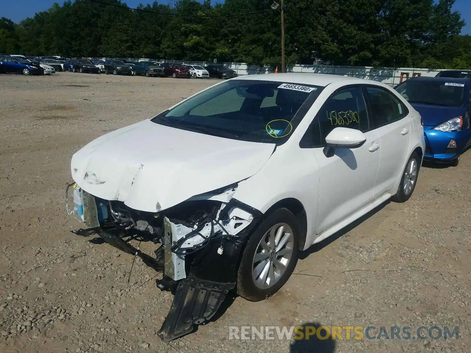 2 Photograph of a damaged car 5YFVPRAE5LP095861 TOYOTA COROLLA 2020