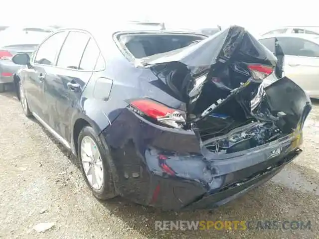 3 Photograph of a damaged car 5YFVPRAE7LP102809 TOYOTA COROLLA 2020