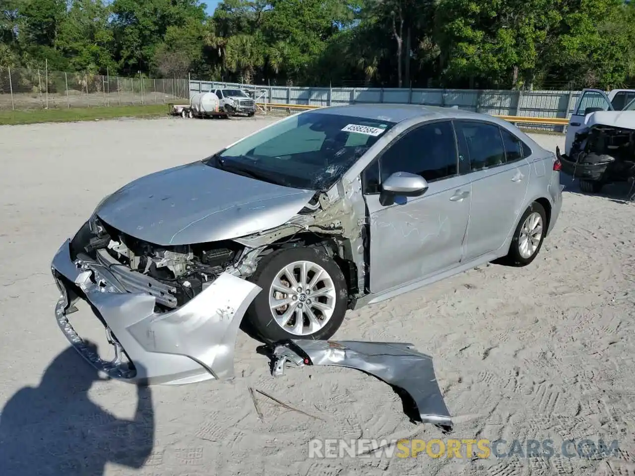 1 Photograph of a damaged car 5YFVPRAE7LP104303 TOYOTA COROLLA 2020