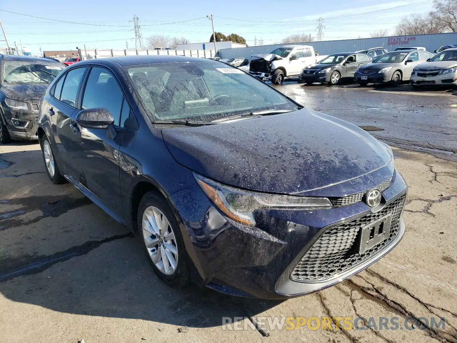 1 Photograph of a damaged car 5YFVPRAE8LP089973 TOYOTA COROLLA 2020