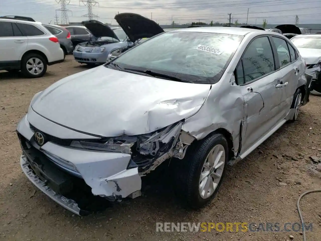 2 Photograph of a damaged car 5YFVPRAE8LP110465 TOYOTA COROLLA 2020