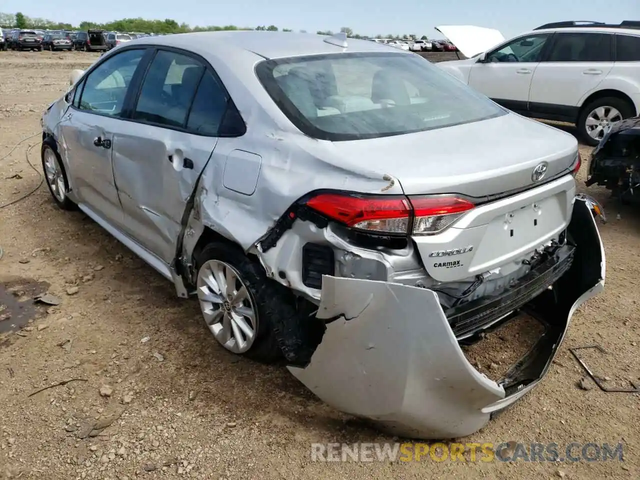 3 Photograph of a damaged car 5YFVPRAE8LP110465 TOYOTA COROLLA 2020