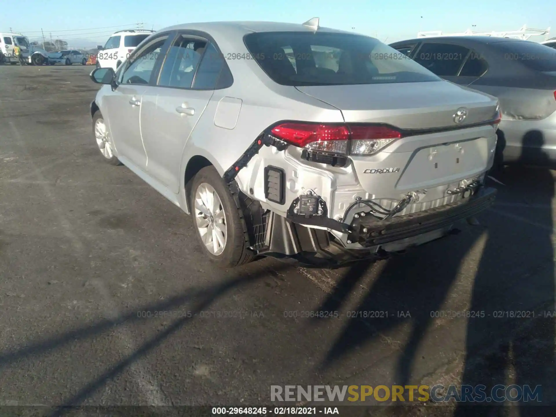 3 Photograph of a damaged car 5YFVPRAEXLP075282 TOYOTA COROLLA 2020