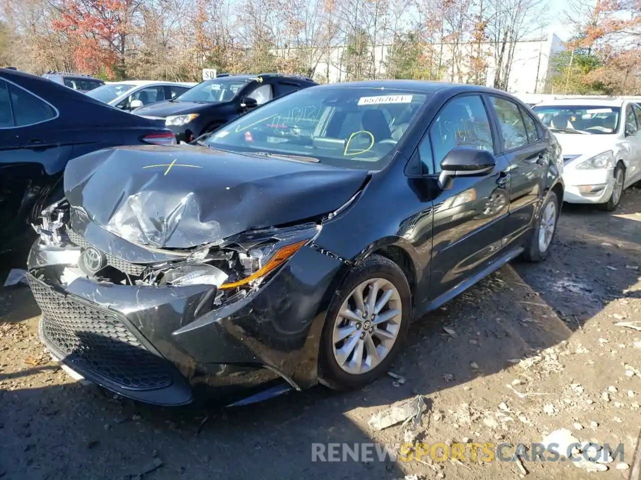 2 Photograph of a damaged car 5YFVPRAEXLP113030 TOYOTA COROLLA 2020