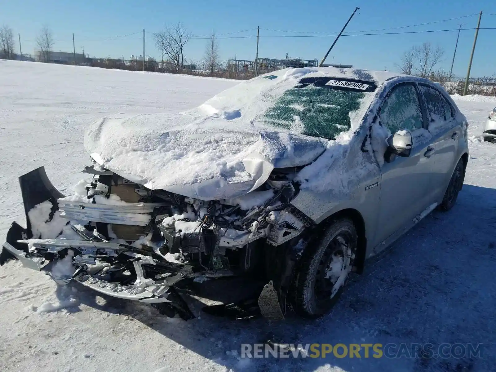 1 Photograph of a damaged car JTDBBRBE1LJ010423 TOYOTA COROLLA 2020