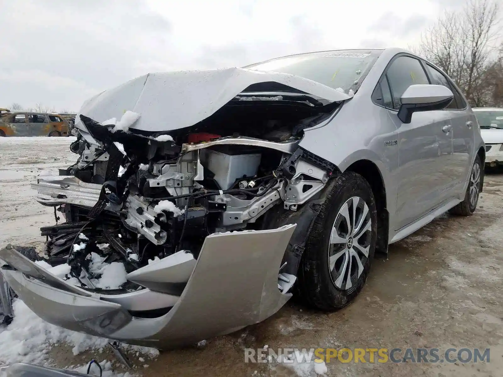 2 Photograph of a damaged car JTDBBRBE1LJ017288 TOYOTA COROLLA 2020