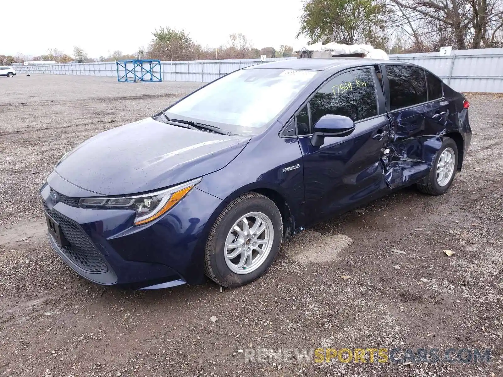 2 Photograph of a damaged car JTDBBRBE3LJ006454 TOYOTA COROLLA 2020