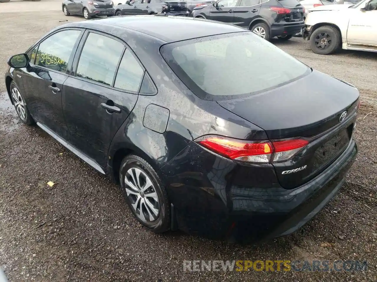 3 Photograph of a damaged car JTDBBRBE4LJ028611 TOYOTA COROLLA 2020