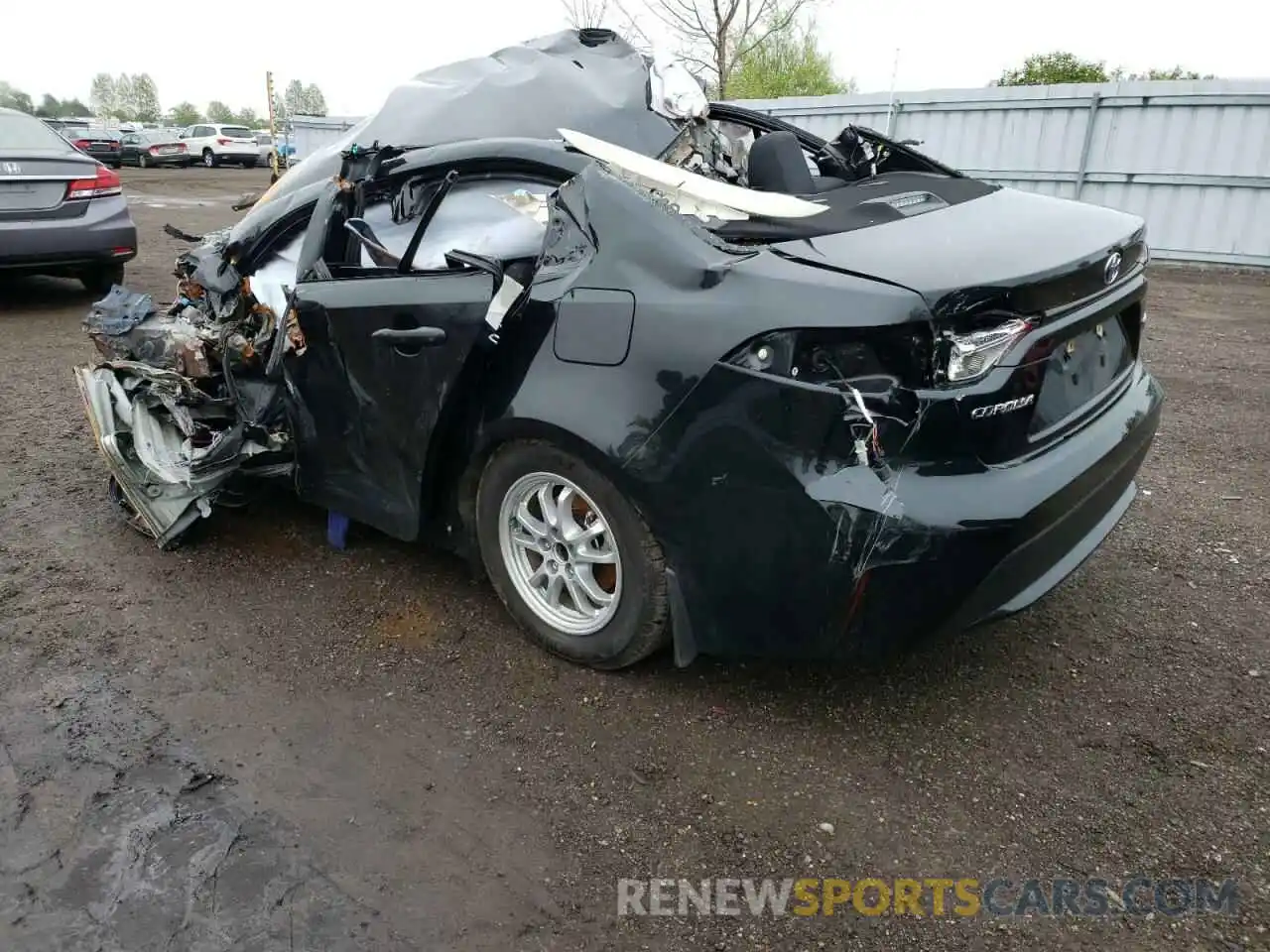 3 Photograph of a damaged car JTDBBRBE5LJ023322 TOYOTA COROLLA 2020