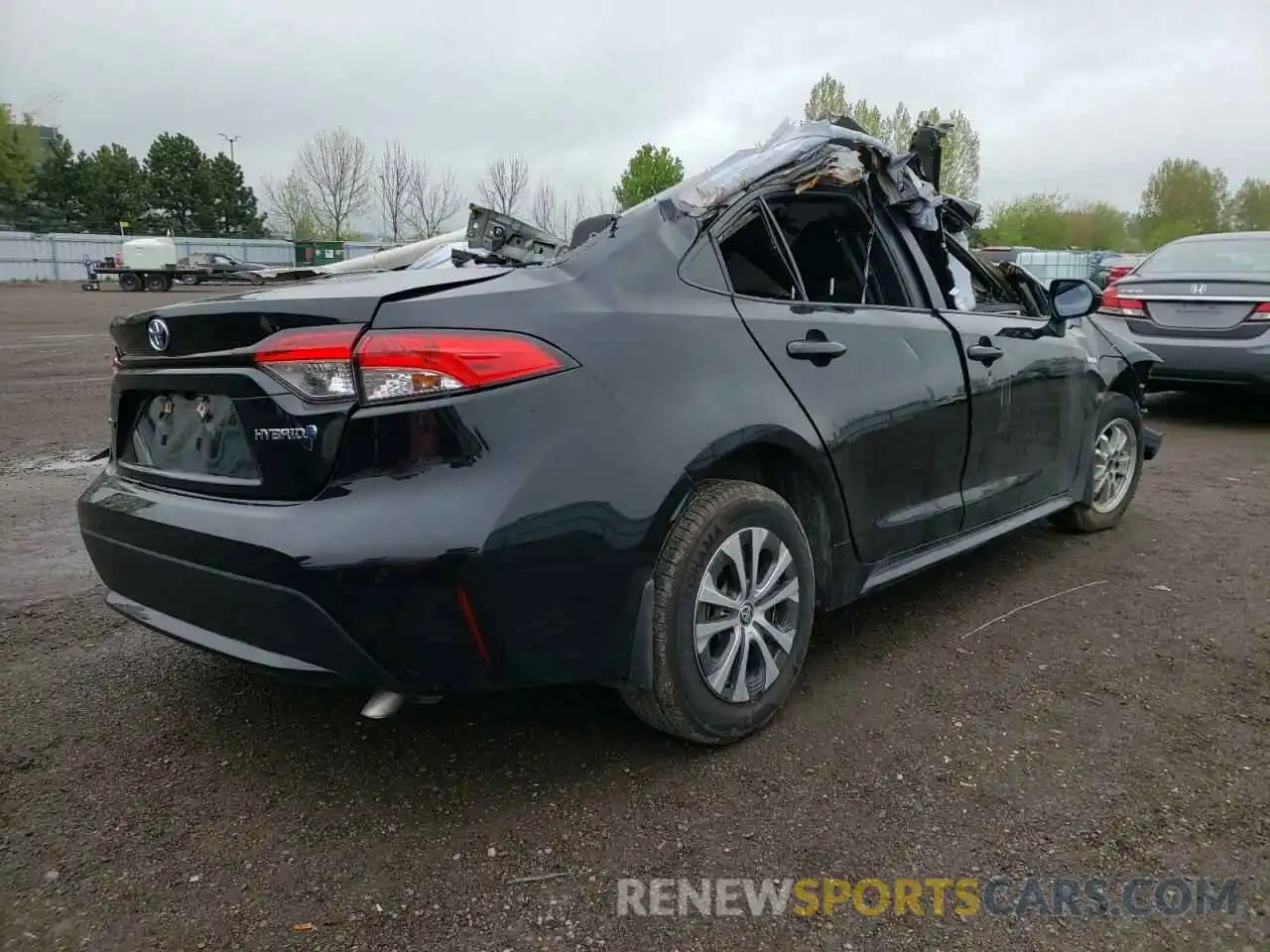 4 Photograph of a damaged car JTDBBRBE5LJ023322 TOYOTA COROLLA 2020