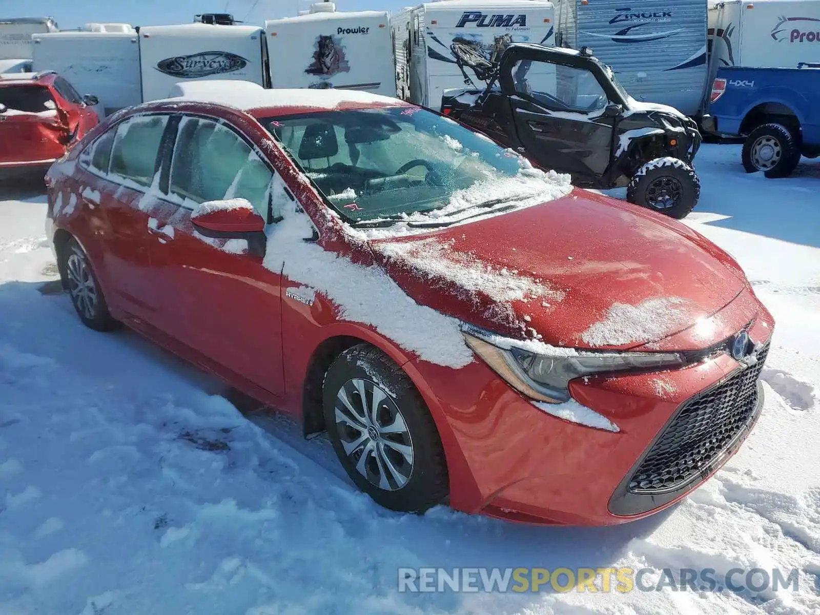 1 Photograph of a damaged car JTDBBRBE7LJ010345 TOYOTA COROLLA 2020