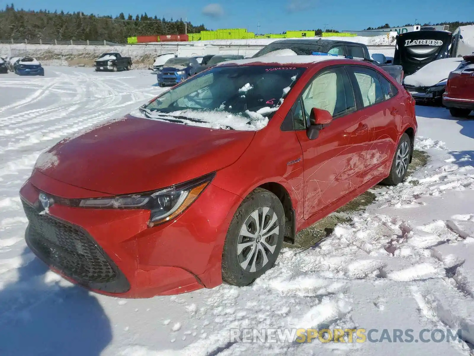 2 Photograph of a damaged car JTDBBRBE7LJ010345 TOYOTA COROLLA 2020