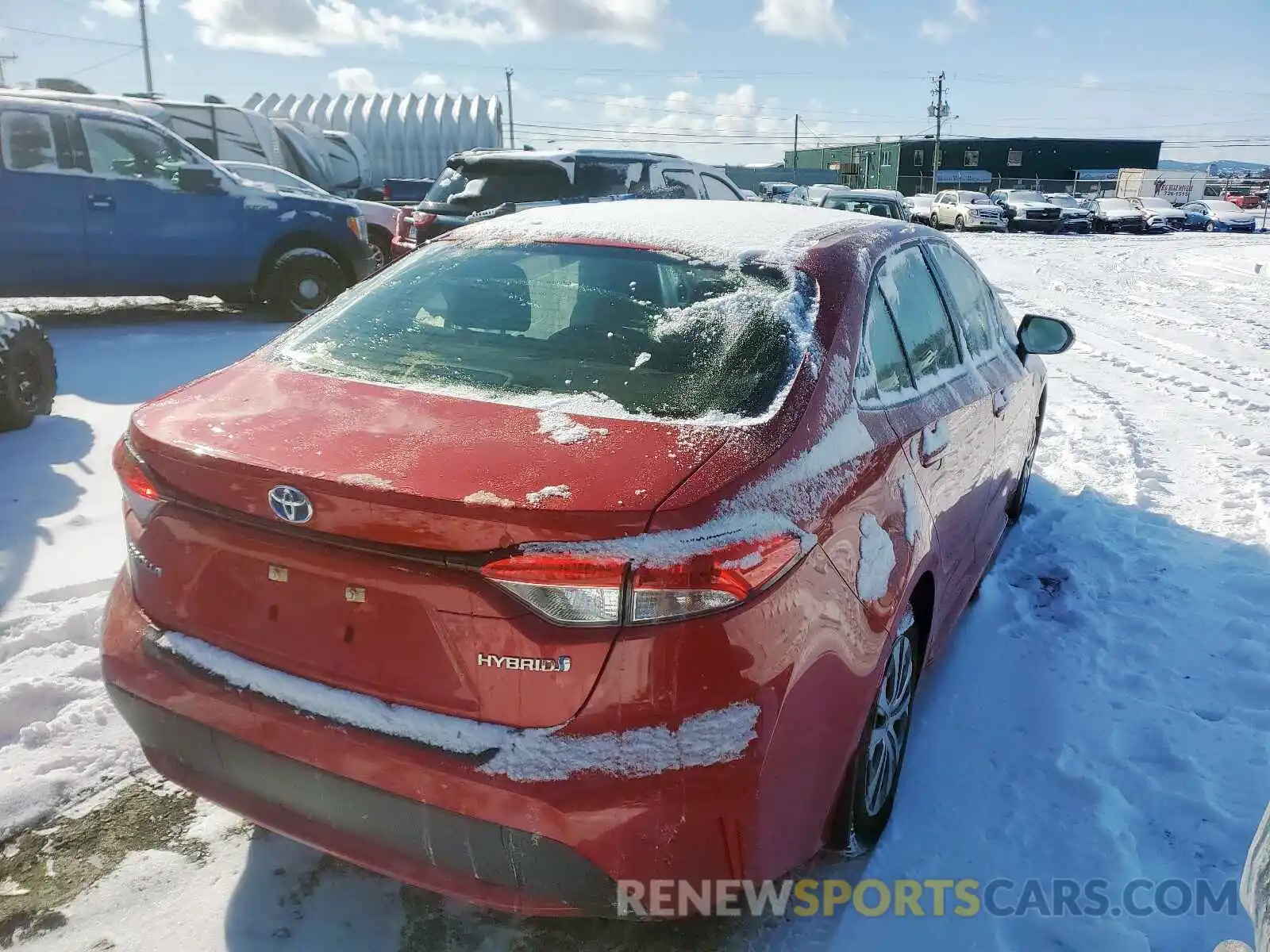 4 Photograph of a damaged car JTDBBRBE7LJ010345 TOYOTA COROLLA 2020