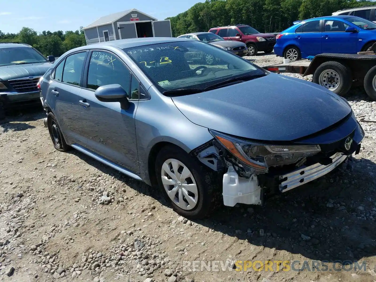 1 Photograph of a damaged car JTDDPRAE0LJ000297 TOYOTA COROLLA 2020