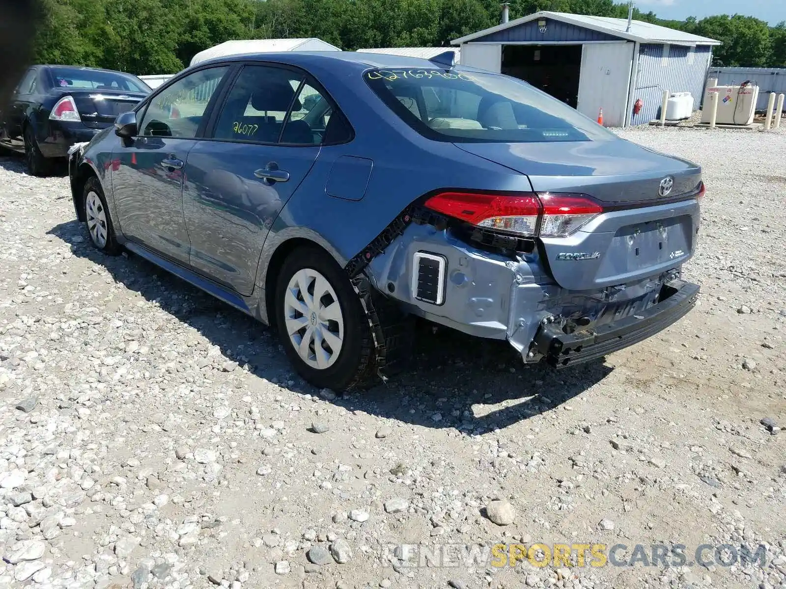 3 Photograph of a damaged car JTDDPRAE0LJ000297 TOYOTA COROLLA 2020