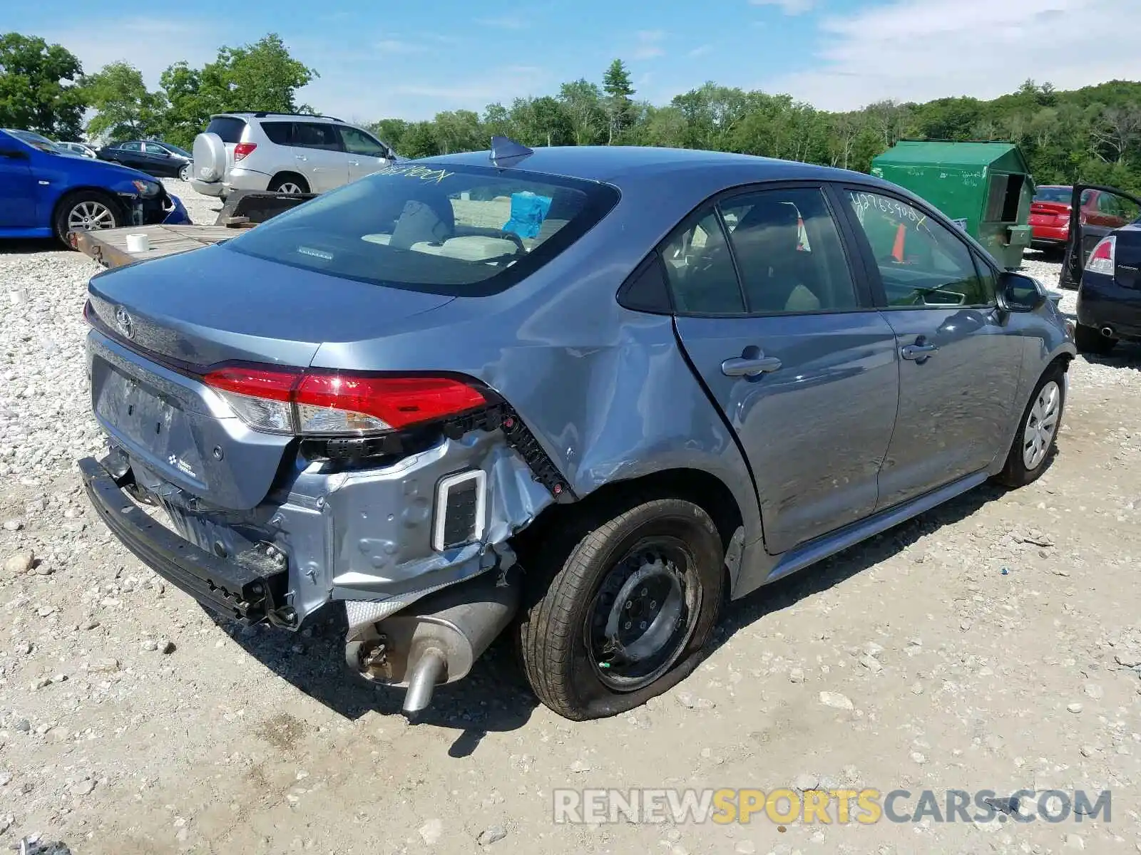 4 Photograph of a damaged car JTDDPRAE0LJ000297 TOYOTA COROLLA 2020