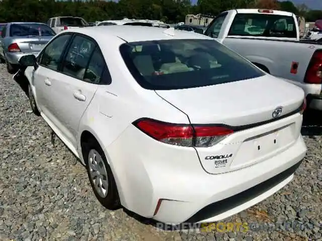 3 Photograph of a damaged car JTDDPRAE0LJ000493 TOYOTA COROLLA 2020