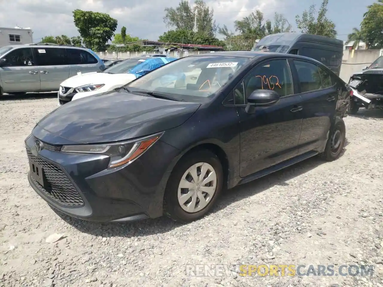 2 Photograph of a damaged car JTDDPRAE0LJ003538 TOYOTA COROLLA 2020