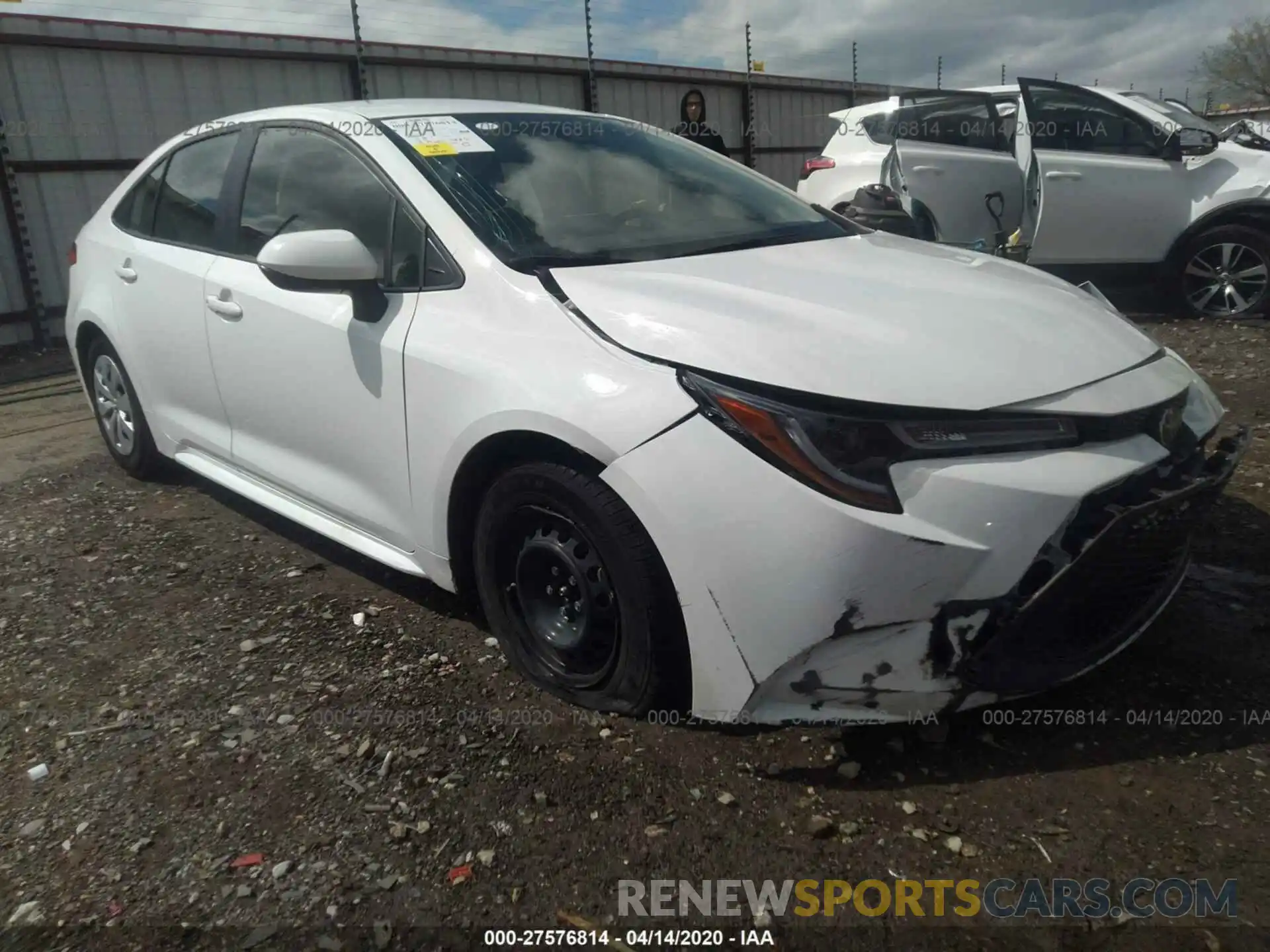 1 Photograph of a damaged car JTDDPRAE0LJ014751 TOYOTA COROLLA 2020