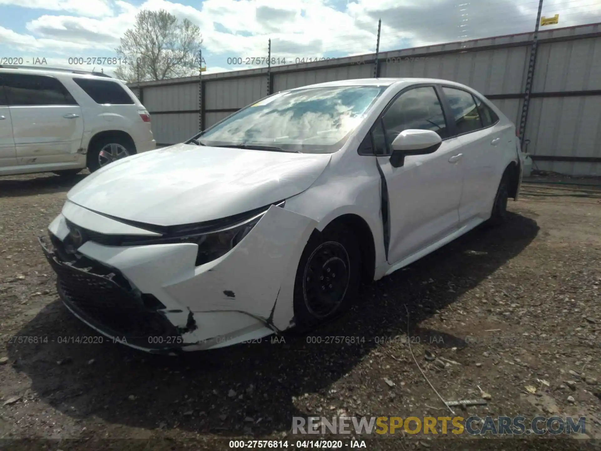 2 Photograph of a damaged car JTDDPRAE0LJ014751 TOYOTA COROLLA 2020