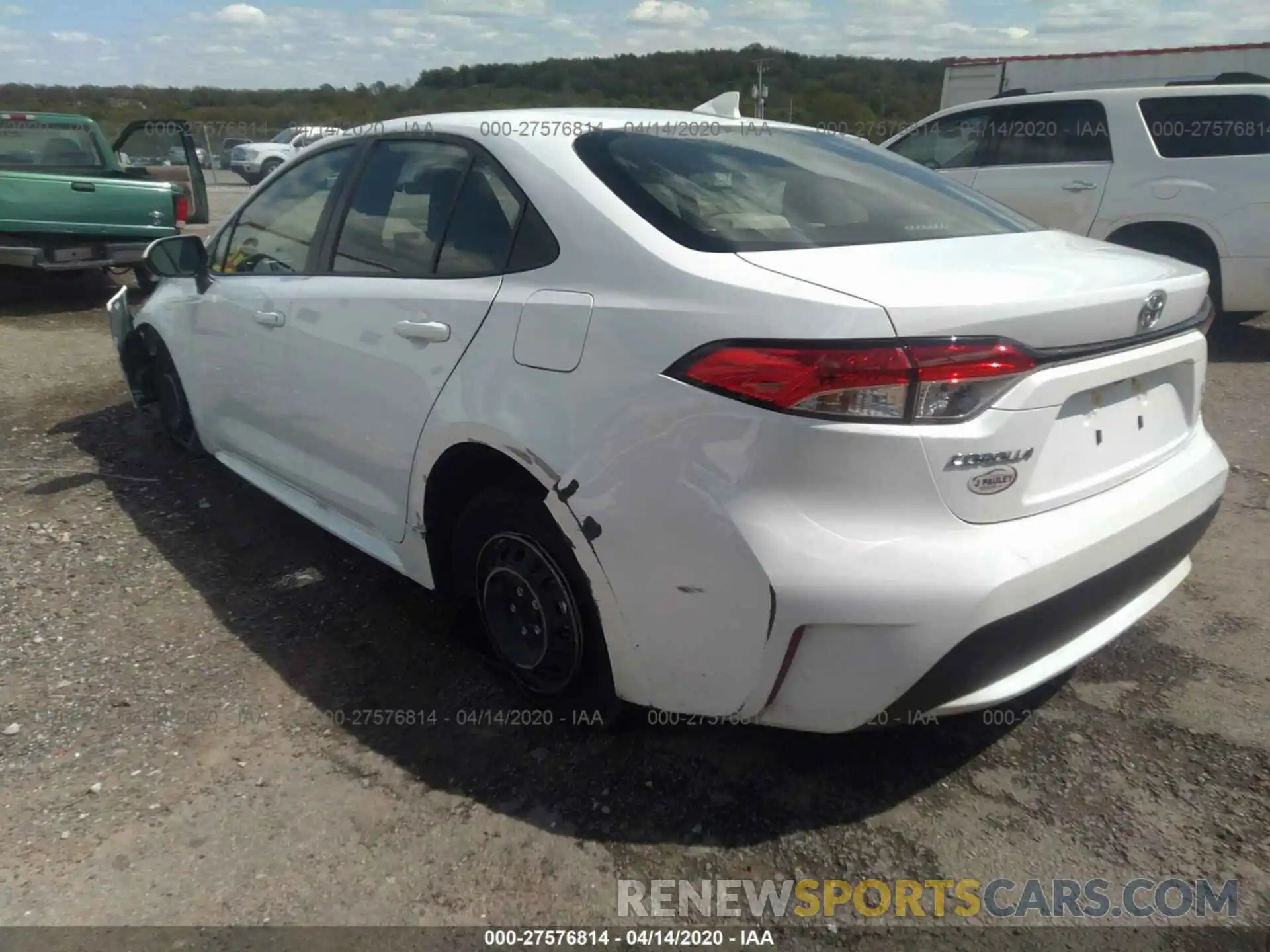 3 Photograph of a damaged car JTDDPRAE0LJ014751 TOYOTA COROLLA 2020