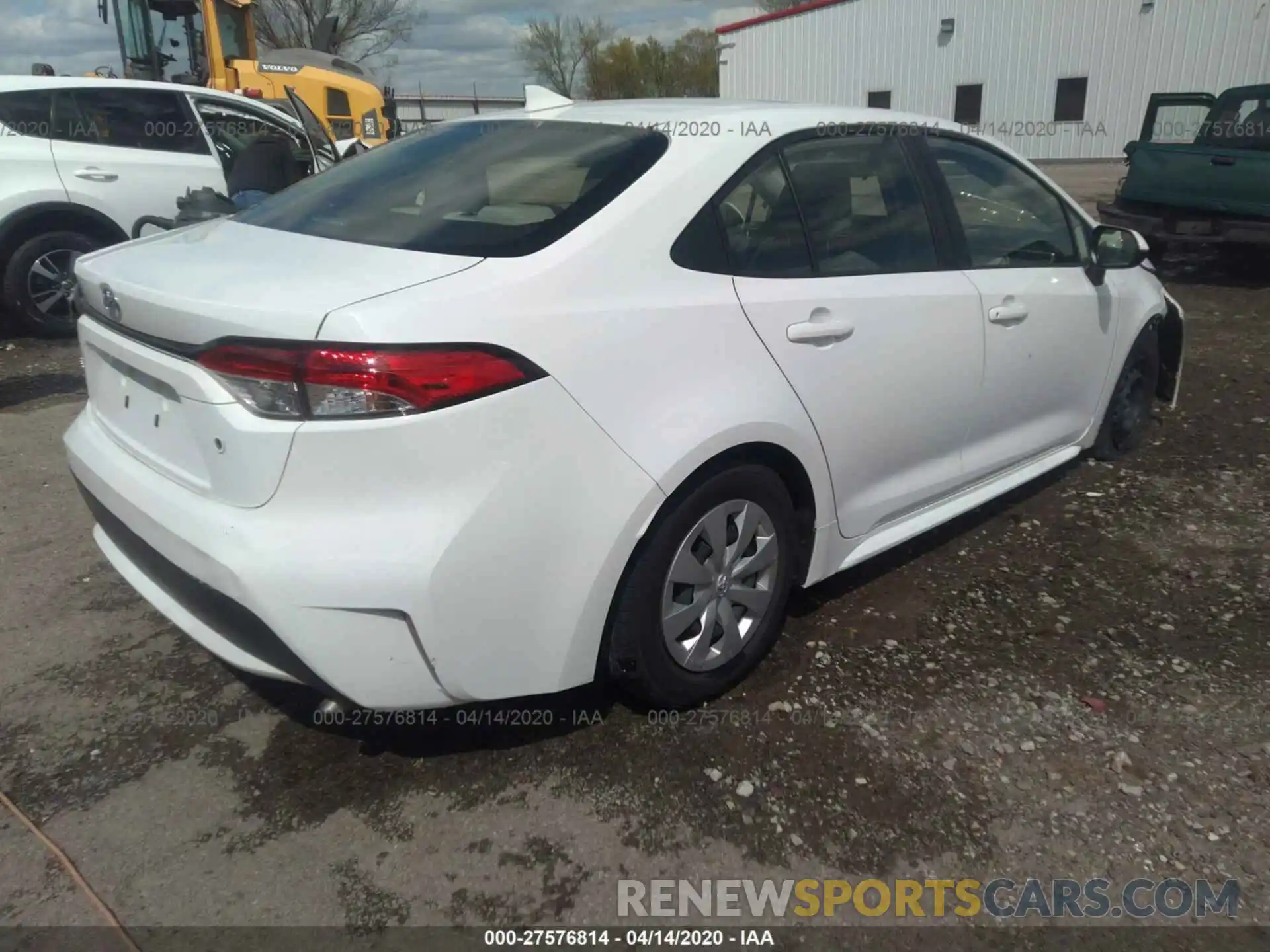 4 Photograph of a damaged car JTDDPRAE0LJ014751 TOYOTA COROLLA 2020