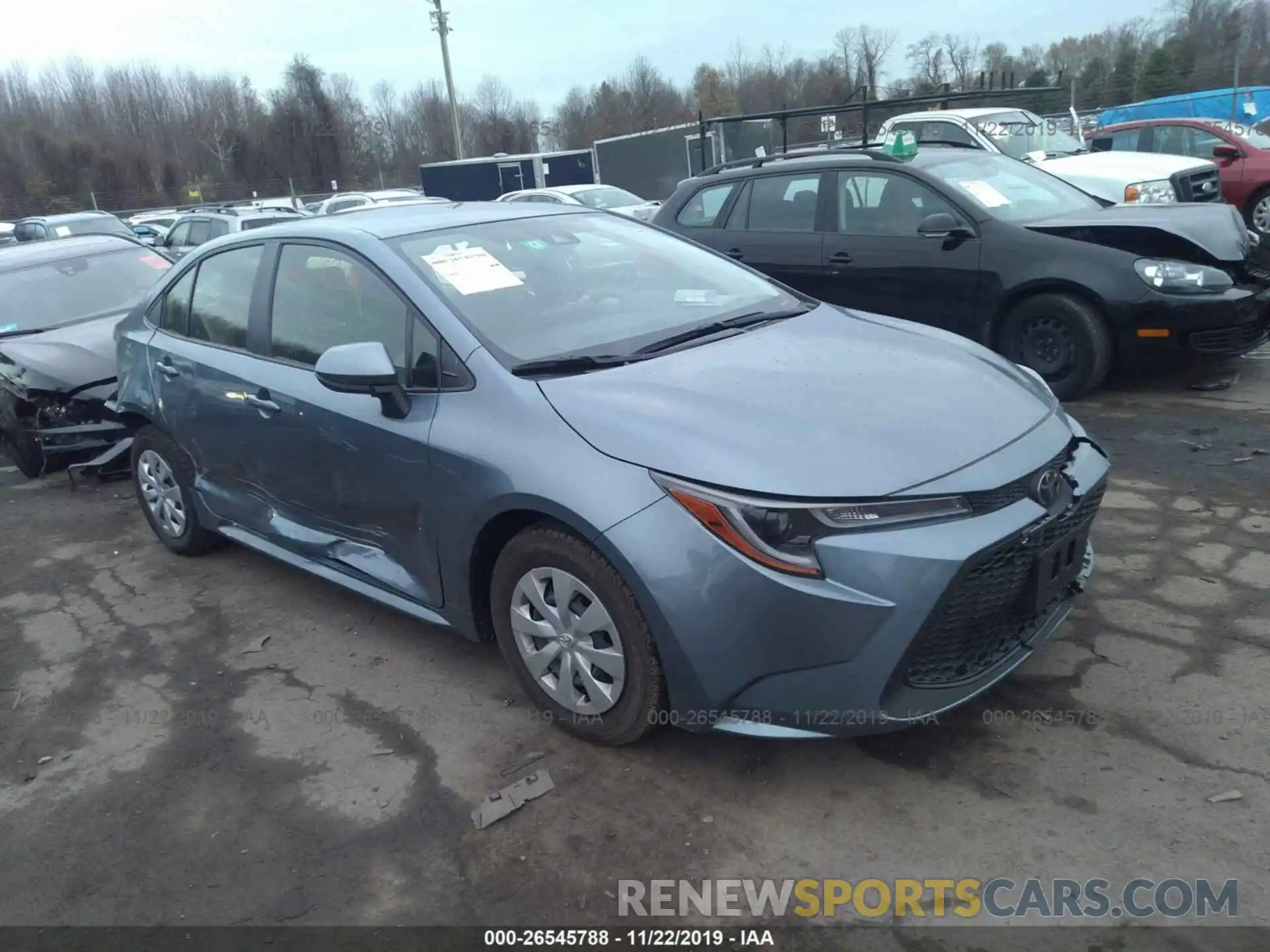 1 Photograph of a damaged car JTDDPRAE0LJ029122 TOYOTA COROLLA 2020