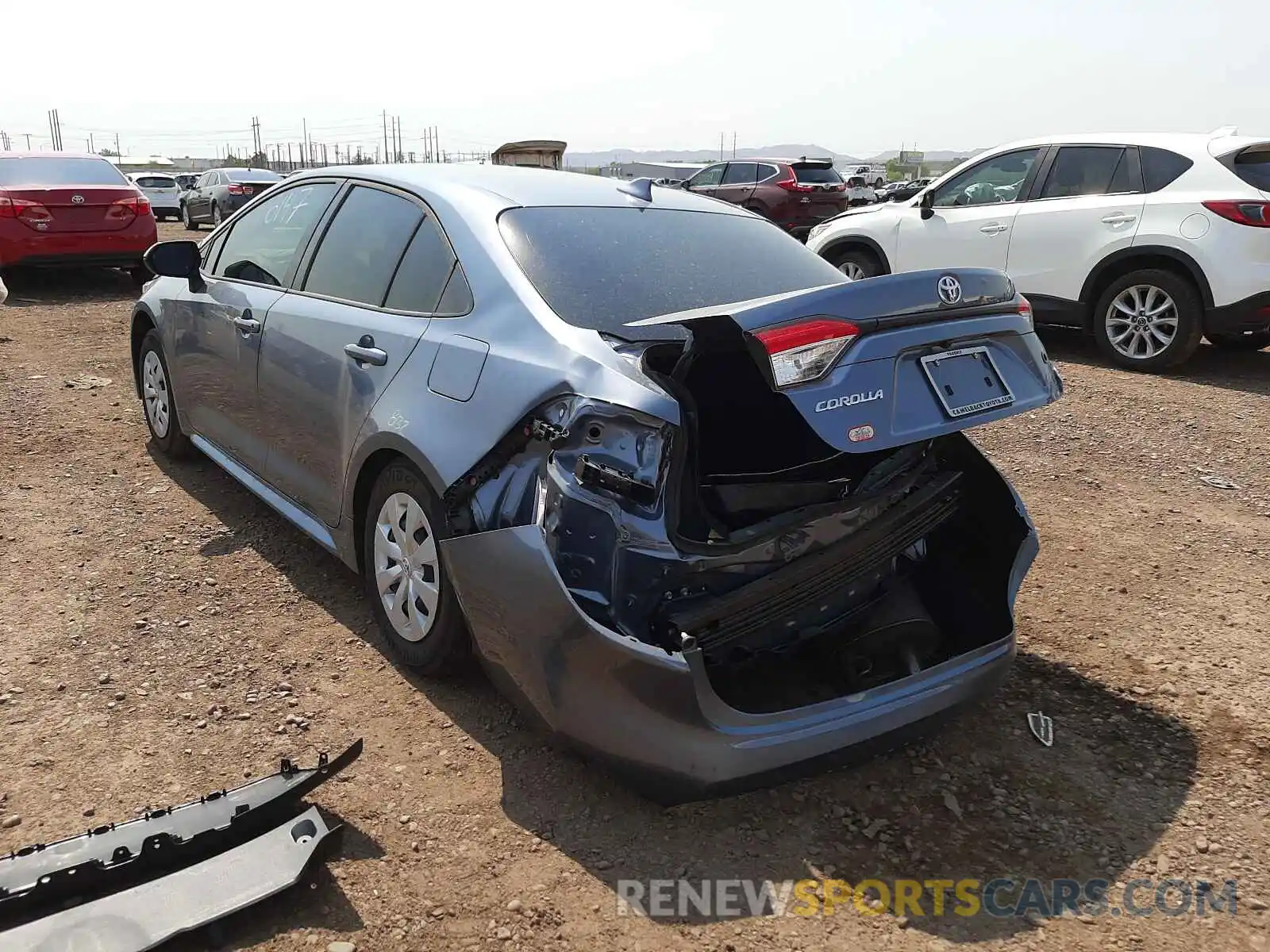 3 Photograph of a damaged car JTDDPRAE0LJ094505 TOYOTA COROLLA 2020