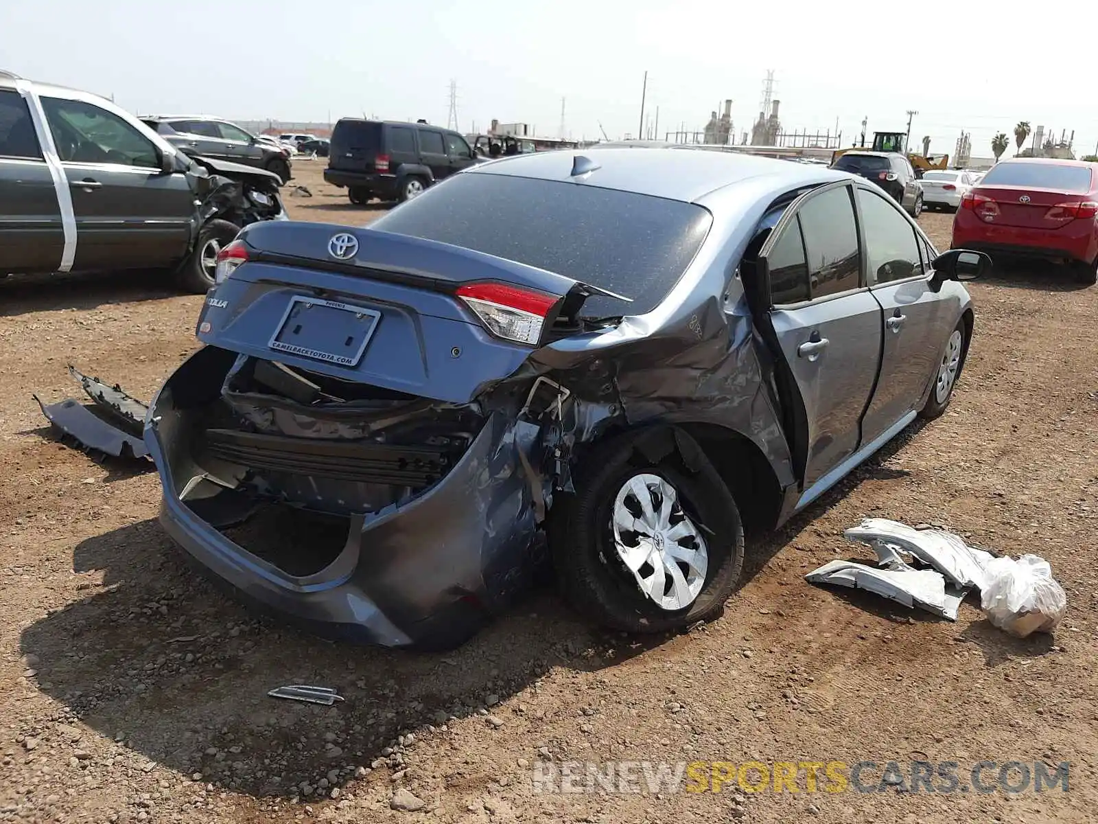 4 Photograph of a damaged car JTDDPRAE0LJ094505 TOYOTA COROLLA 2020