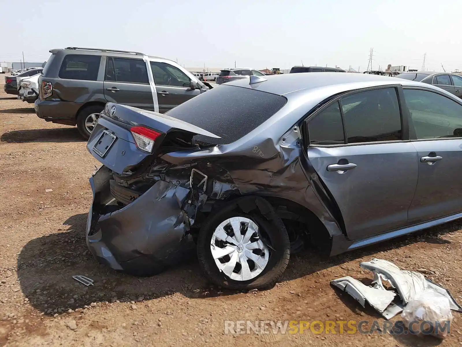 9 Photograph of a damaged car JTDDPRAE0LJ094505 TOYOTA COROLLA 2020