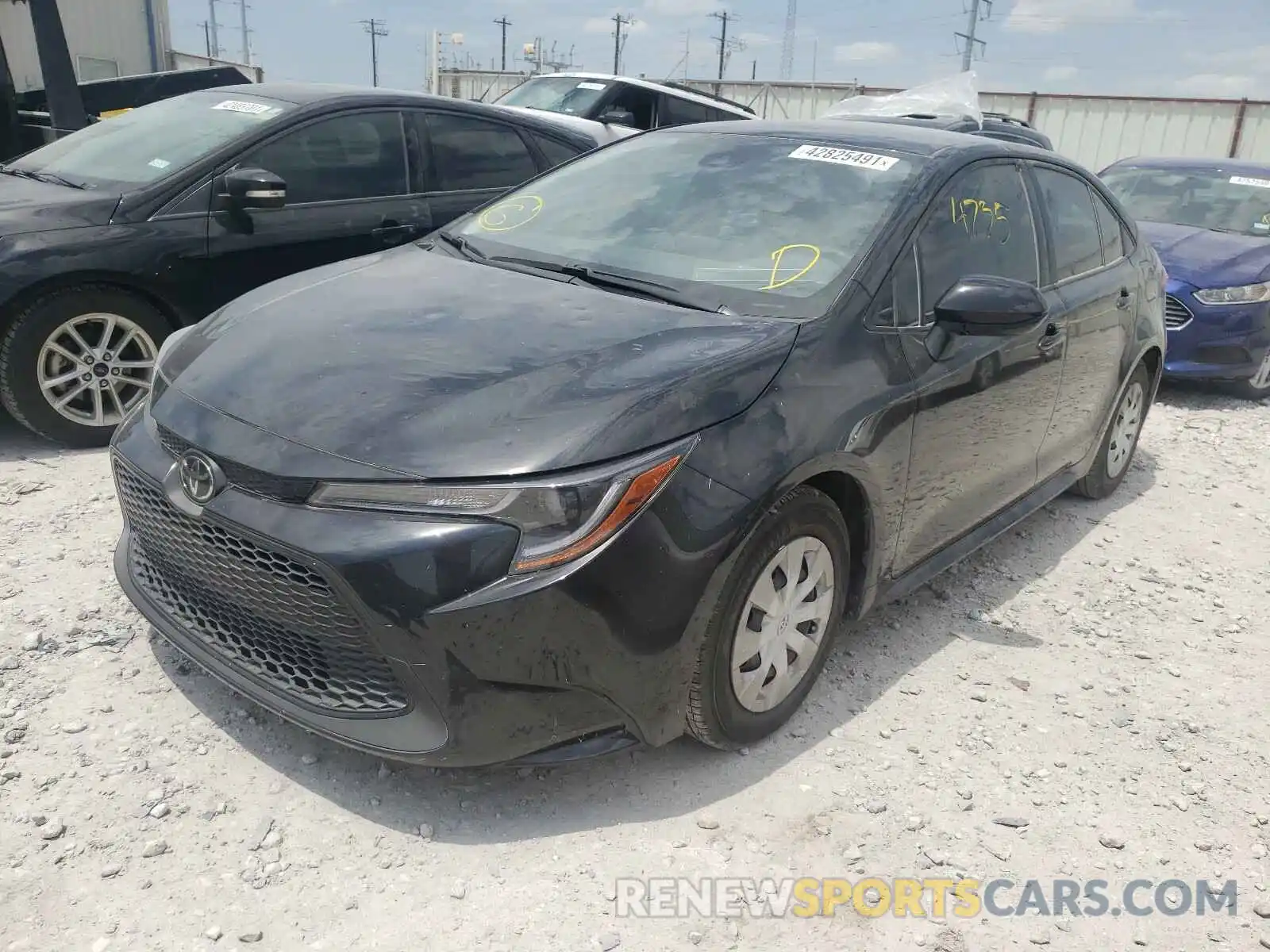 2 Photograph of a damaged car JTDDPRAE0LJ110136 TOYOTA COROLLA 2020