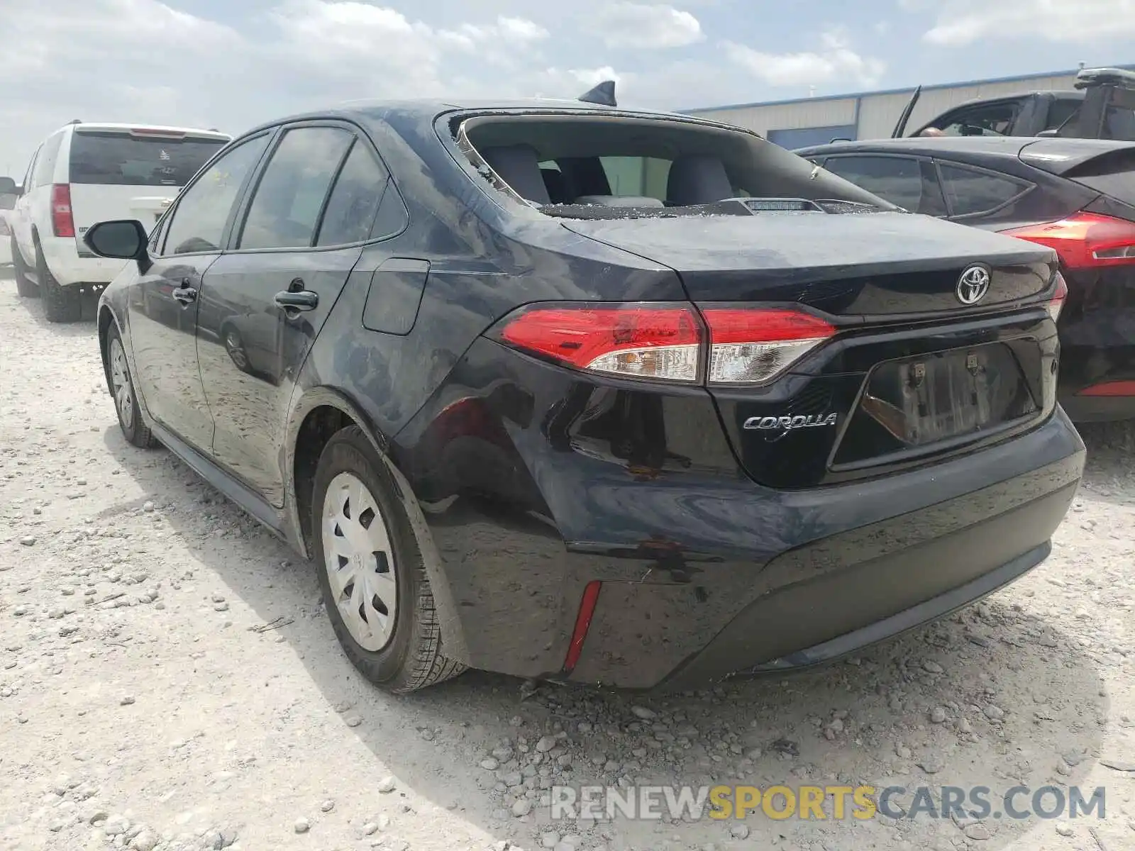 3 Photograph of a damaged car JTDDPRAE0LJ110136 TOYOTA COROLLA 2020