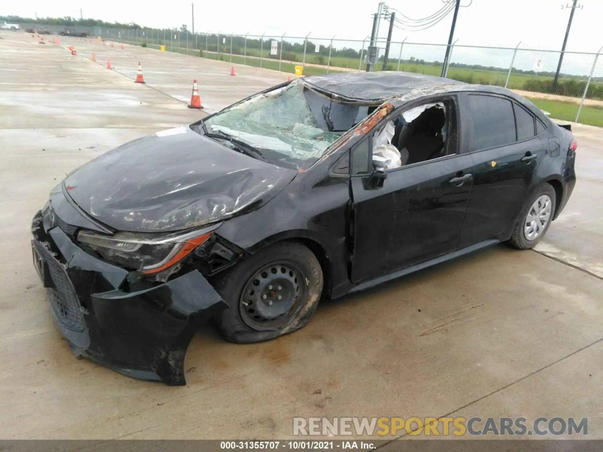 2 Photograph of a damaged car JTDDPRAE1LJ004097 TOYOTA COROLLA 2020