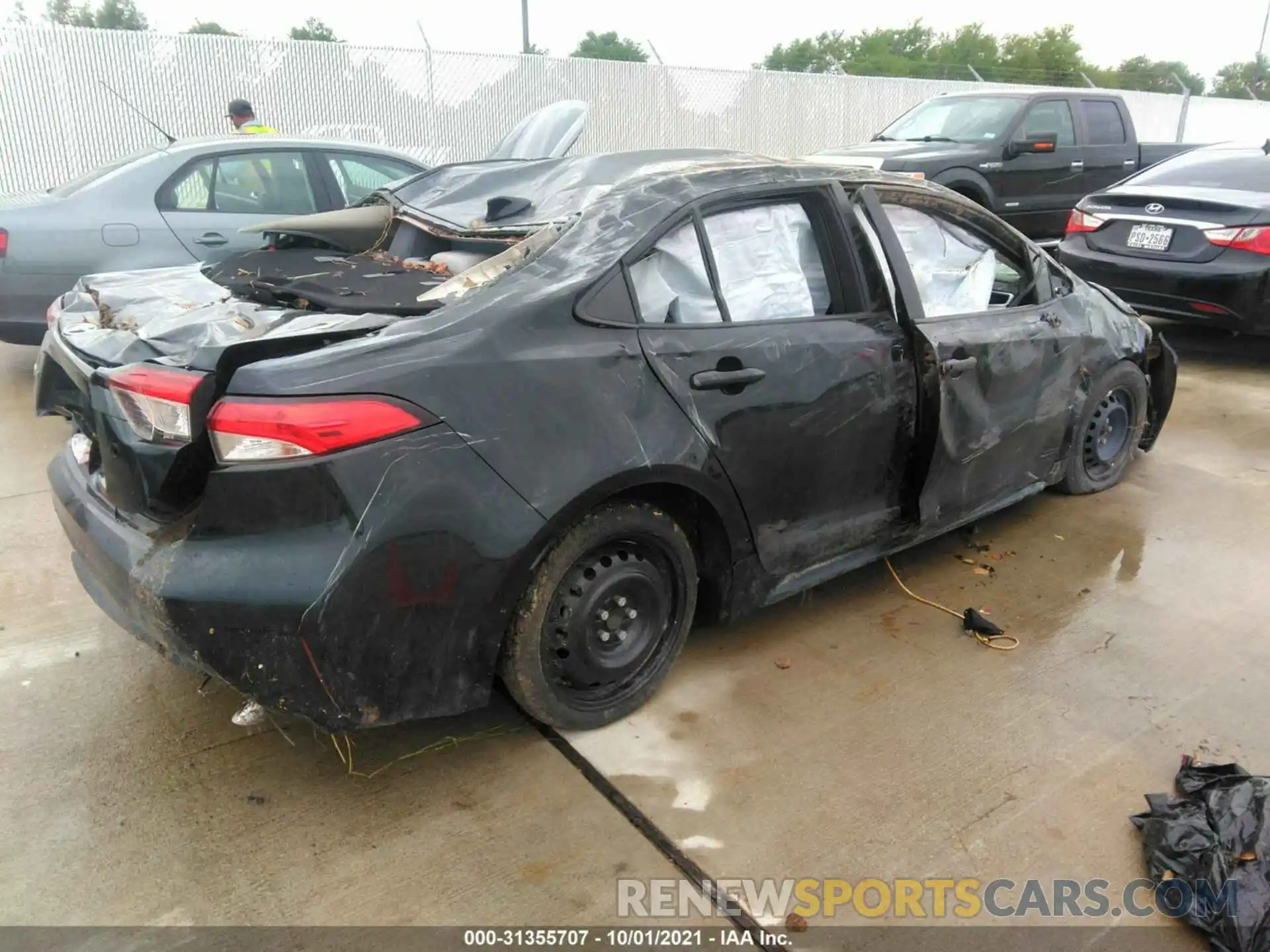 4 Photograph of a damaged car JTDDPRAE1LJ004097 TOYOTA COROLLA 2020