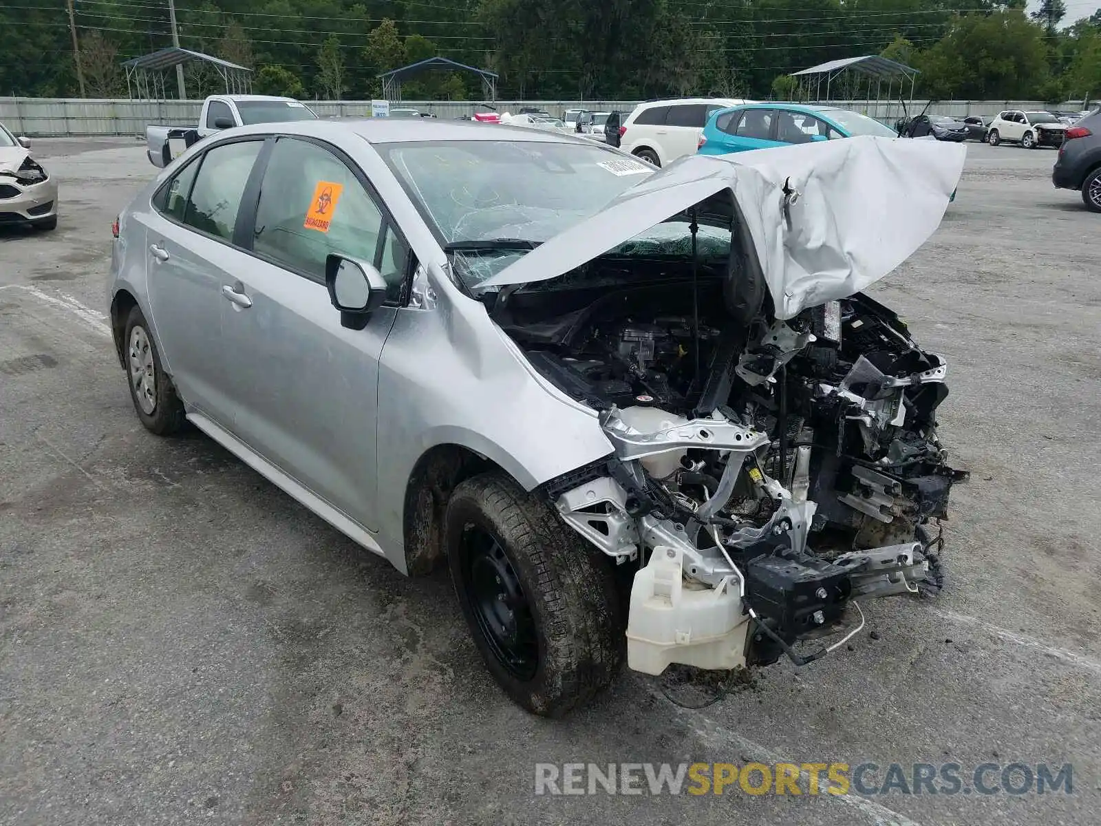 1 Photograph of a damaged car JTDDPRAE1LJ004309 TOYOTA COROLLA 2020