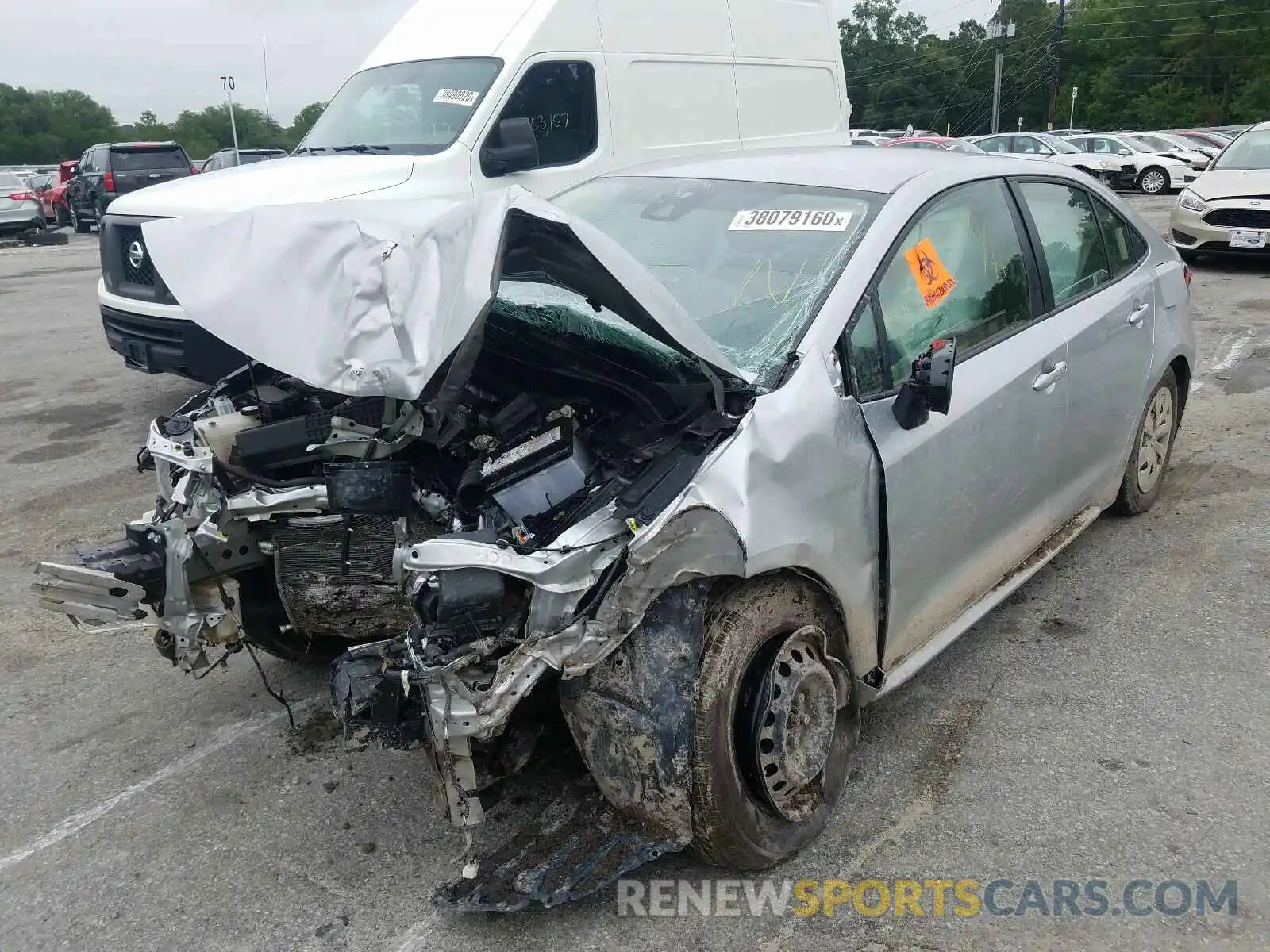 2 Photograph of a damaged car JTDDPRAE1LJ004309 TOYOTA COROLLA 2020