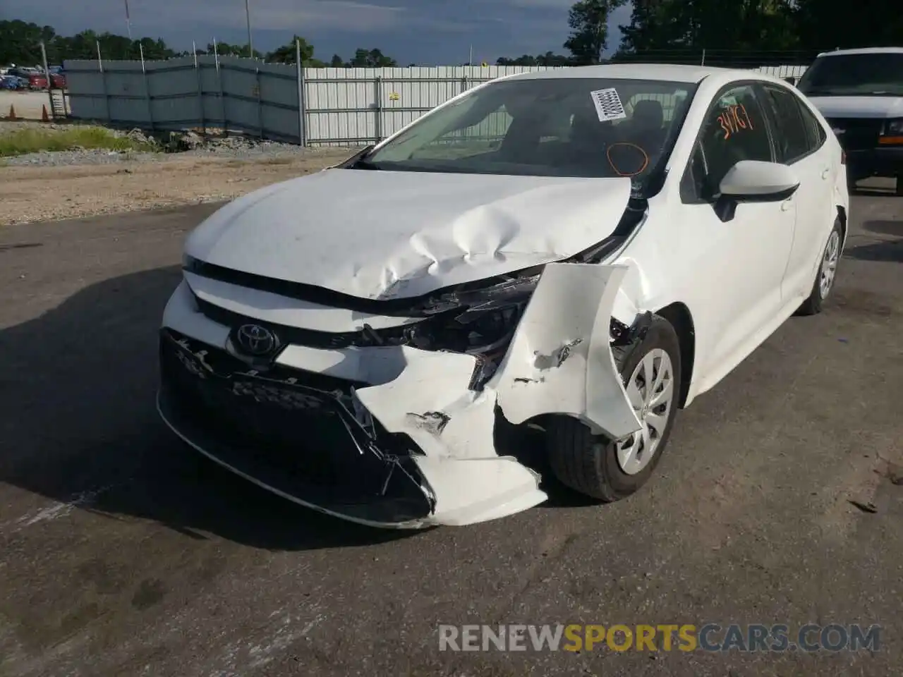 2 Photograph of a damaged car JTDDPRAE1LJ004472 TOYOTA COROLLA 2020