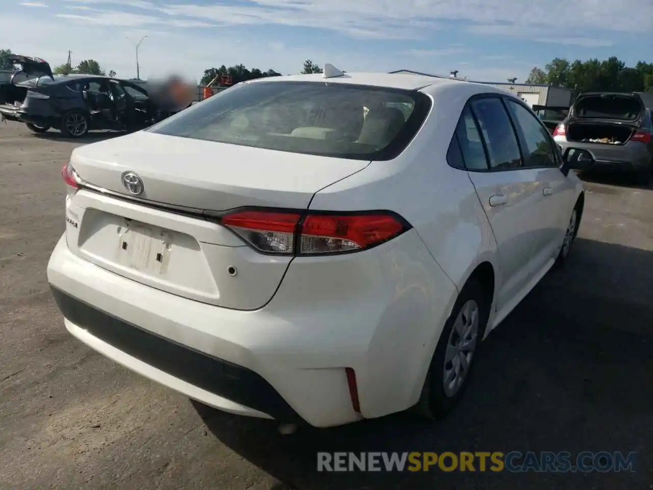 4 Photograph of a damaged car JTDDPRAE1LJ004472 TOYOTA COROLLA 2020