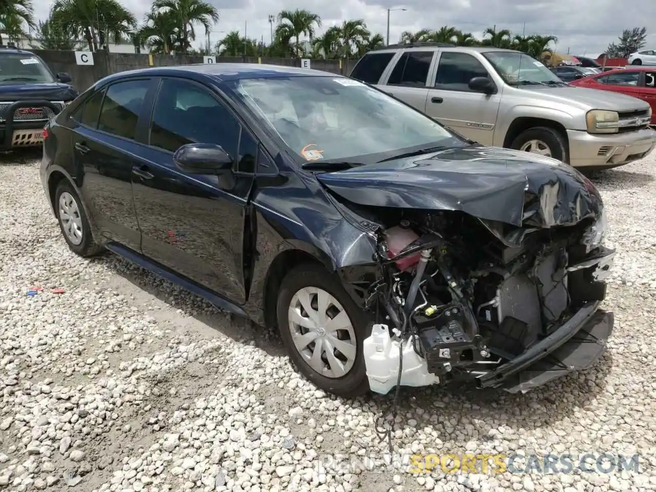 1 Photograph of a damaged car JTDDPRAE1LJ004553 TOYOTA COROLLA 2020