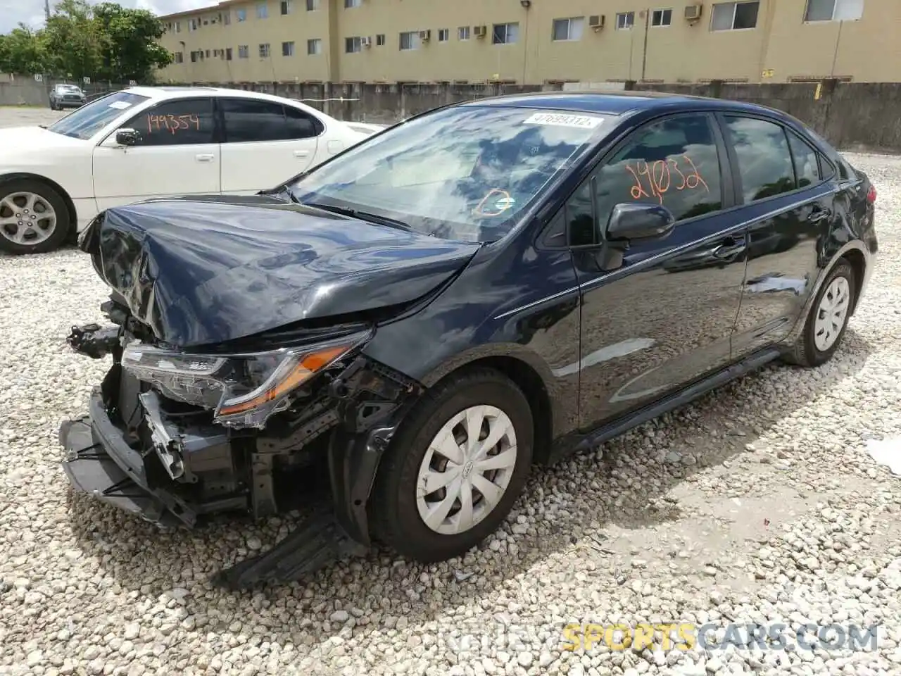 2 Photograph of a damaged car JTDDPRAE1LJ004553 TOYOTA COROLLA 2020